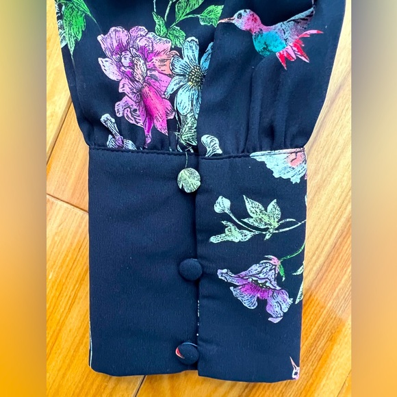 Oasis floral bird print midi dress US 8/UK 12. - Picture 3 of 9